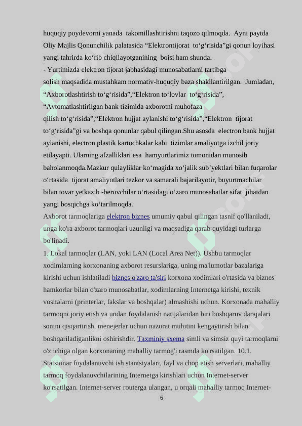 Korxonalar faoliyatida elektron biznesdan foydalanish 7