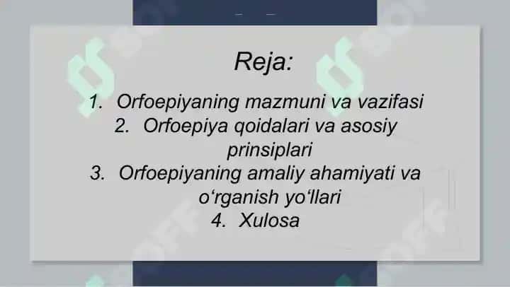 Orfoepiya haqida umumiy maʼlumot 2