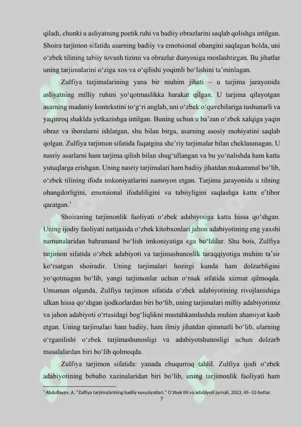 Hozirgi o'zbek adabiy tili 7