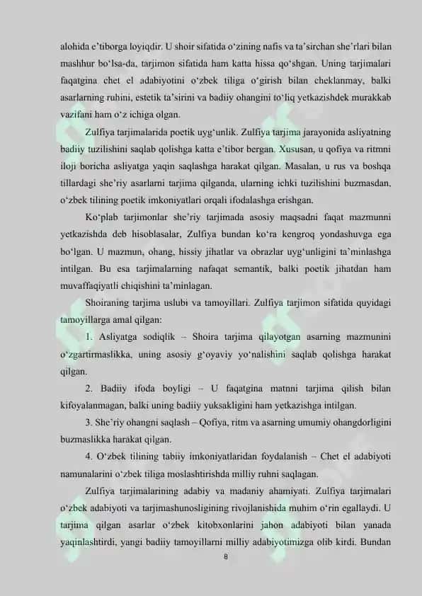 Hozirgi o'zbek adabiy tili 8