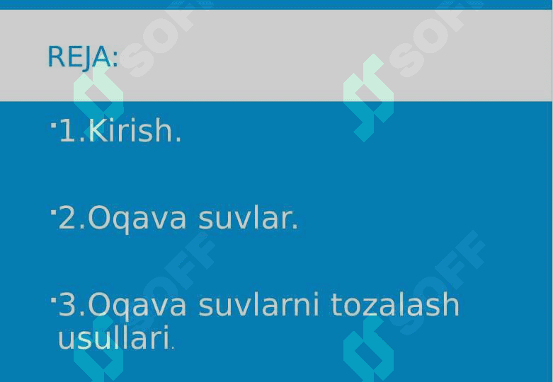 Oqava suvlarni tozalash usullari 2