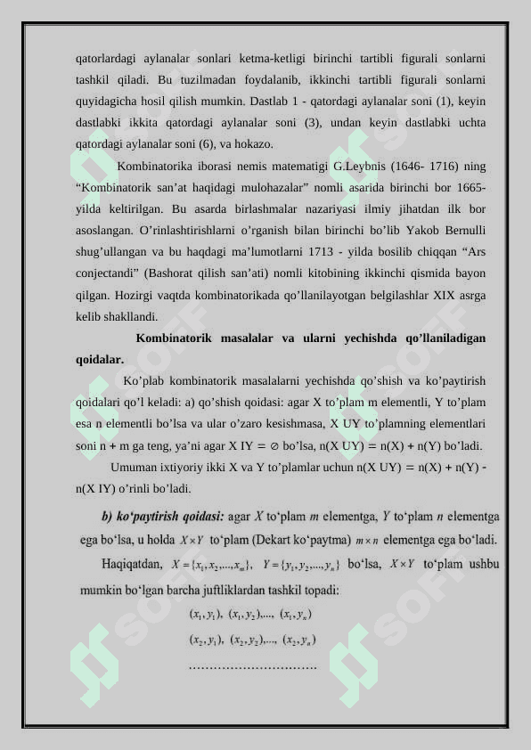 Bo’laklashlar kombinatorikasi 6