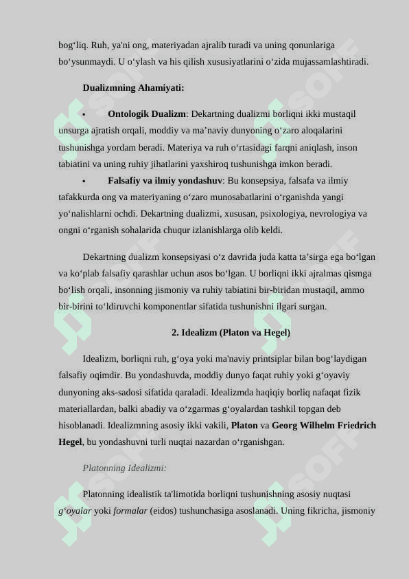 Falsafa va tabiiy ilmiy fanlarda borliqning mohiyati haqidagi konsepsiyalar 4