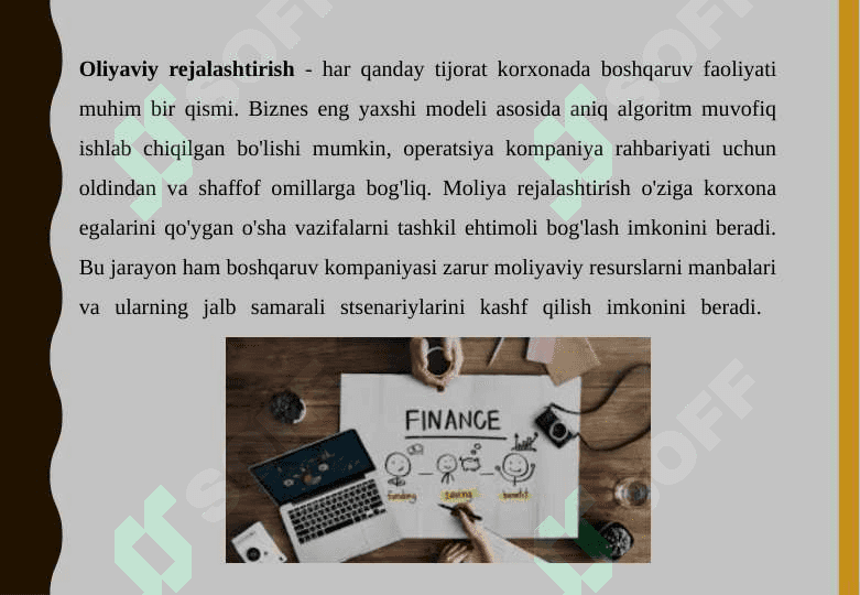 INSON HAYOTIDA MOLIYAVIY REJALASHTIRISHNING AHAMIYATI 4