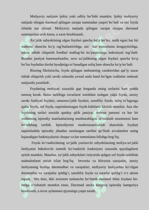 Moliyaviy natijalarning shakllanishi 4