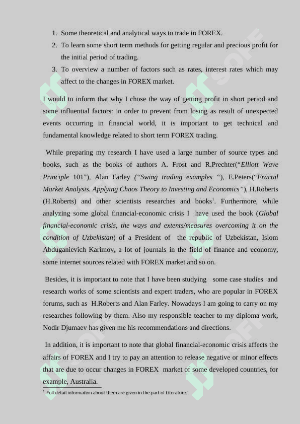 Global financial crisis’s effects on Foreign Exchange market and changes of interest rates. 4