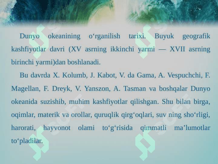 7-sinf geografiya Dunyo okeani va uning qismlari 4