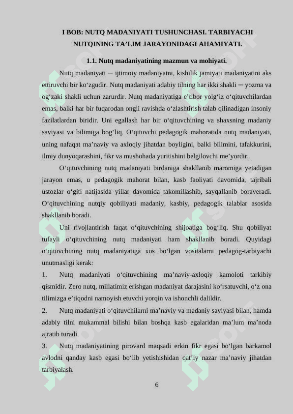 Tarbiyachi nutqining ta’sirchanligi va ifodaliligi 6