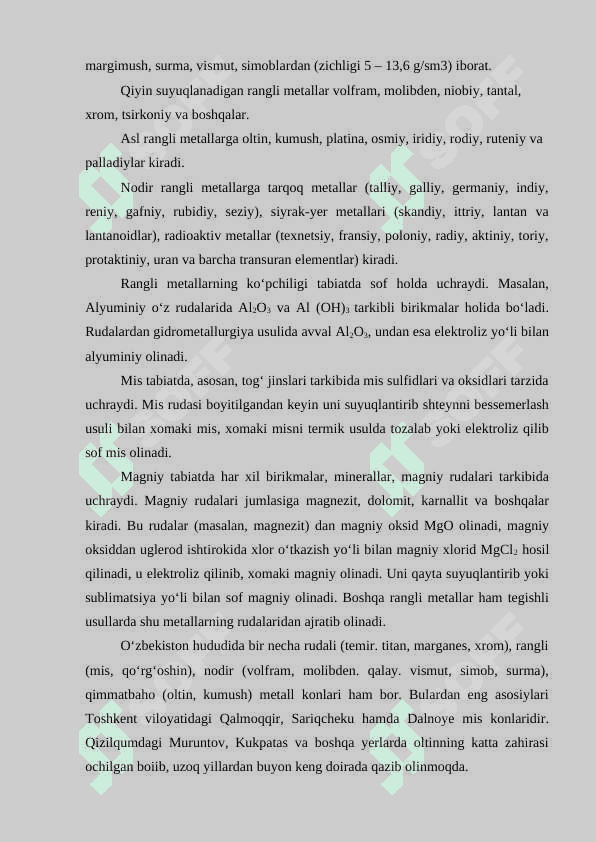 rangli metallar  mavzusini o'qitish metodikasi 8