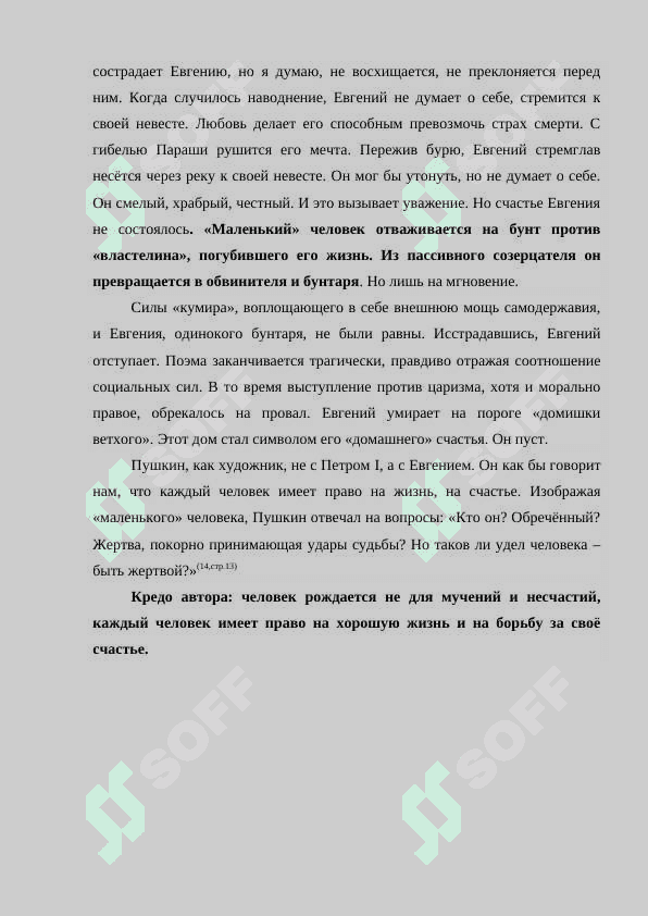 ОБРАЗ МАЛЕНЬКОГО ЧЕЛОВЕКА В ТВОРЧЕСТВЕ ПУШКИНА 6