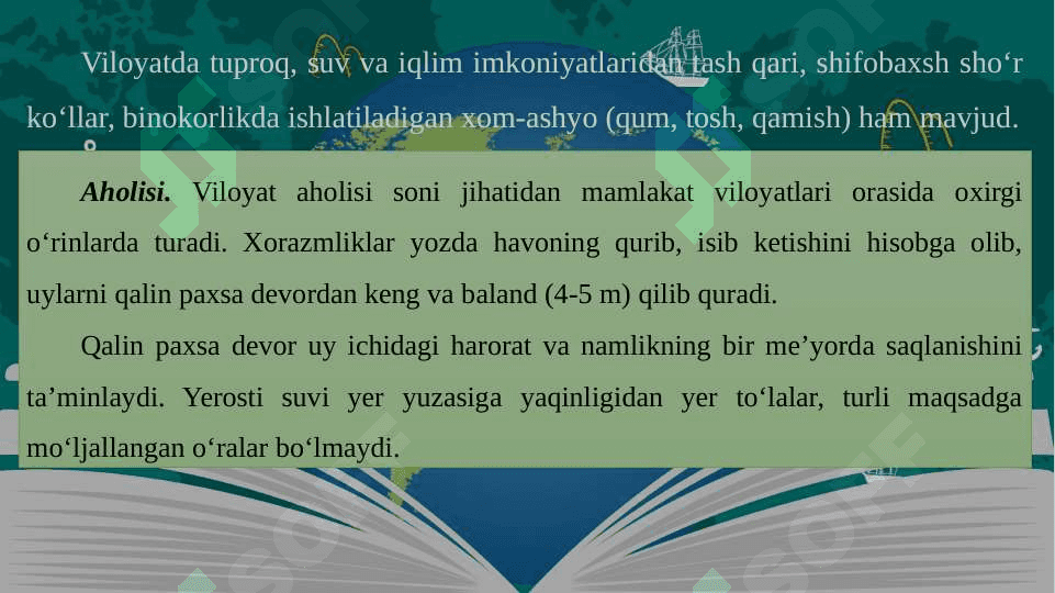 8-sinf geografiya Xorazm viloyati 3