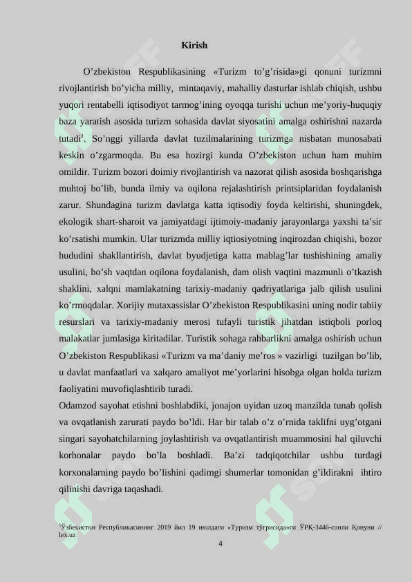 “Sardorbek” mehmonxonasi to’g’risida ma’lumotlar va boshqaruv tarkibi 4