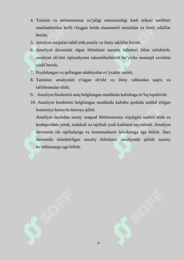 “Sardorbek” mehmonxonasi to’g’risida ma’lumotlar va boshqaruv tarkibi 6