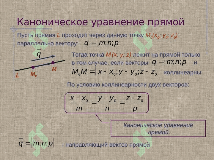 Прямая в пространстве 2