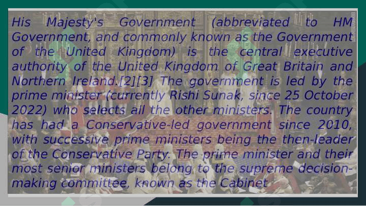 the government of Great Britain 2