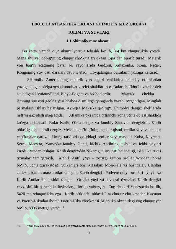 Dunyo okeanlarining cho`zilishi 3