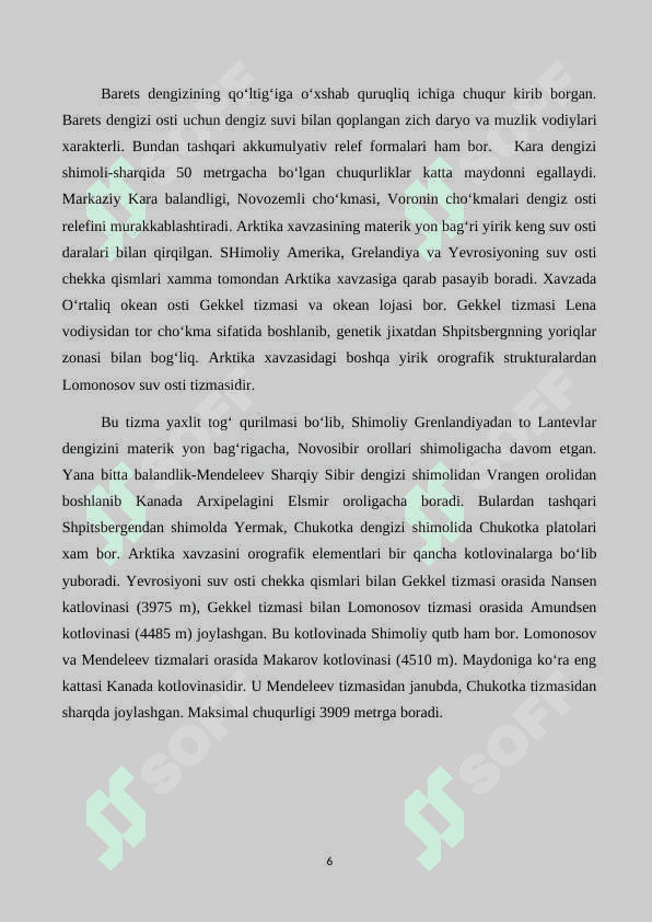 Dunyo okeanlarining cho`zilishi 6