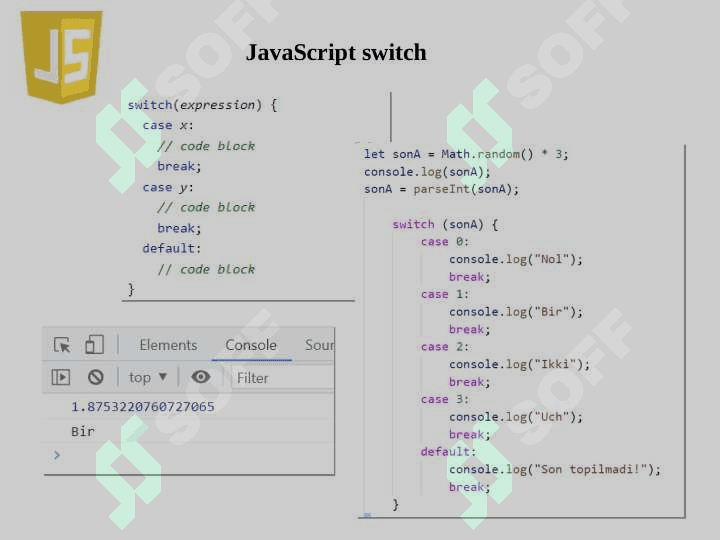 JavaScript ga kirish: funktsiyalar, DOM, shakllar va hodisalar boshqaruvchilari 8