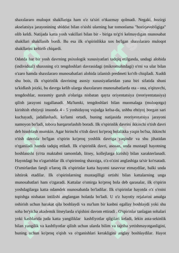 ILK BOLALIK DAVRI 5