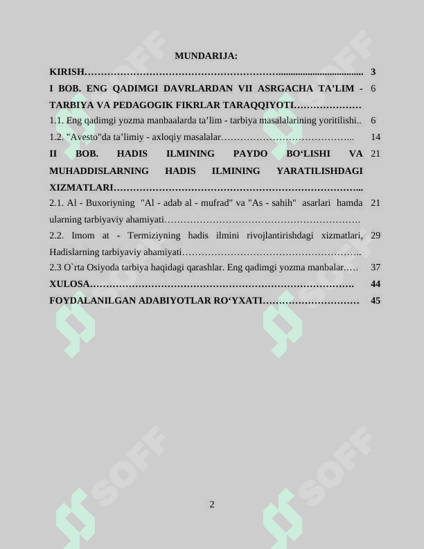 Eng qadimgi yozma manbalarda ta’lim  - tarbiya masalalari 2
