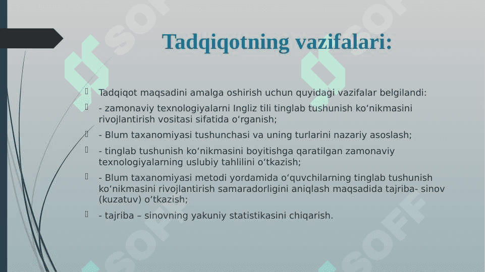 TINGLAB TUSHUNISHNI YAXSHILASHDA BLUM TAKSINOMIYASINING O’RNI 5