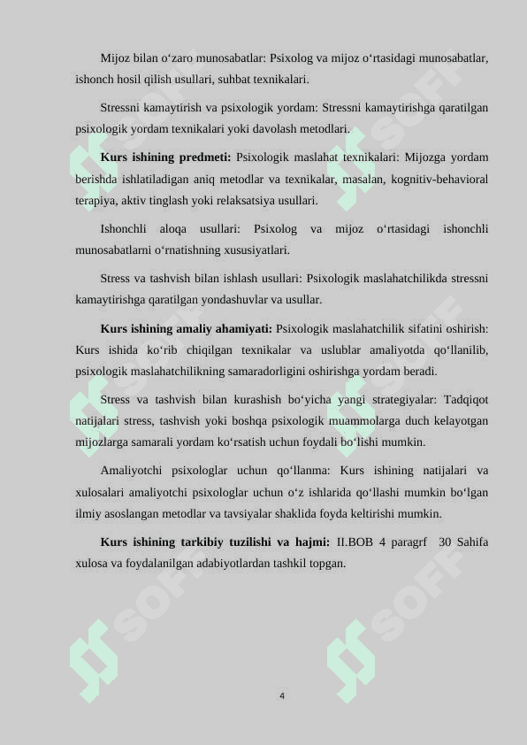 PSIXOLOGIK MASLAHAT MAKTAB PSIXOLOGINING ASOSIY FAOLIYAT YO'NALISHI 4