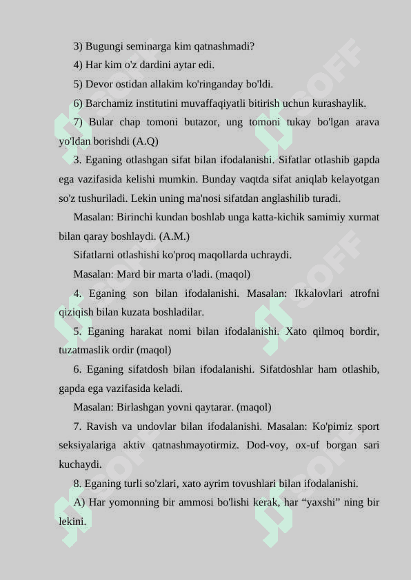 Bosh bo'laklar Bosh bo'laklar 4