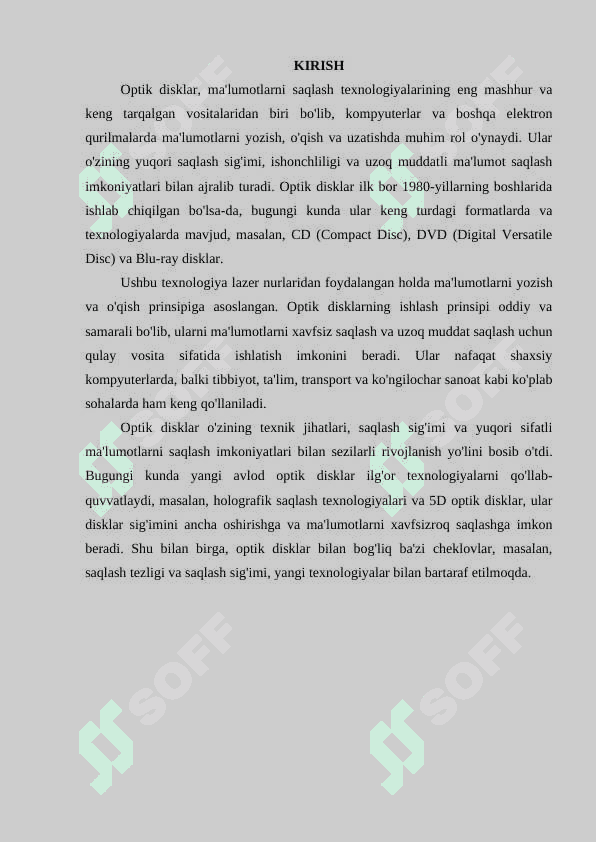 Optik disklar haqida ma’lumot 3