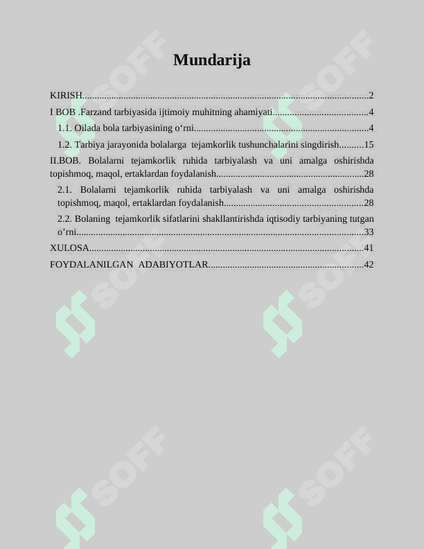 Oilada boshlang’ich sinf bolalarini tejamkorlikka o’rgatish metodikasi 2