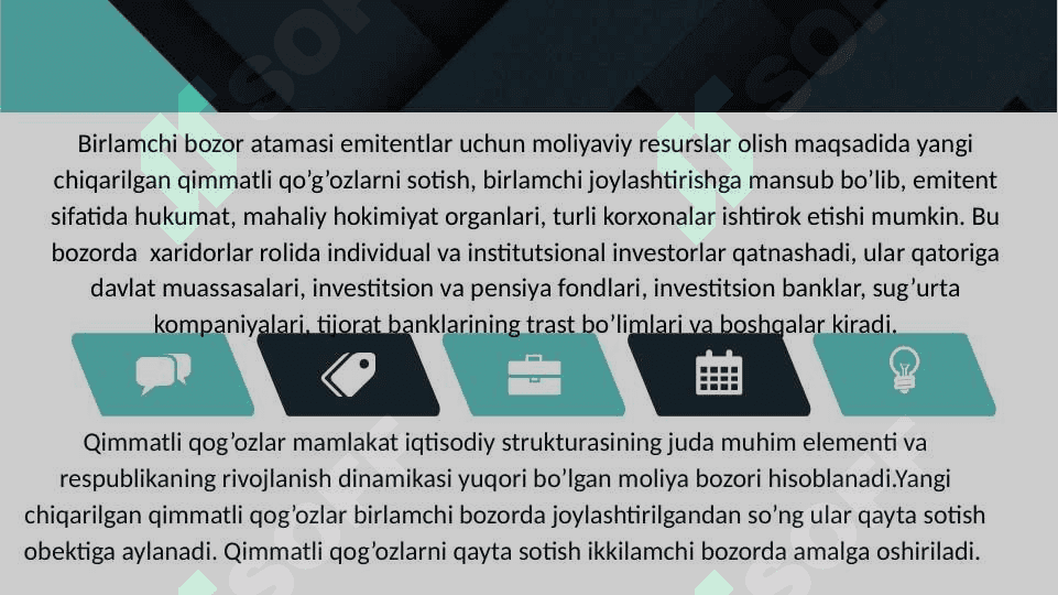 Fond birjalari va birja savdo ishtirokchilari 4