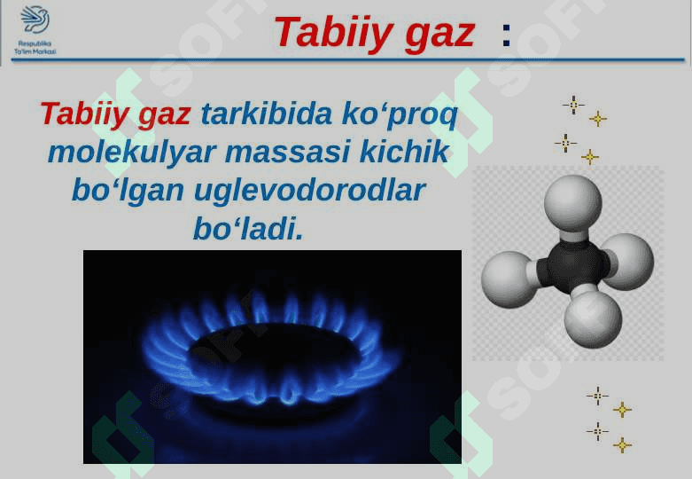 Uglevodorodlarning tabiiy manbalari.Tabiiy gaz va toshko‘mir. 2