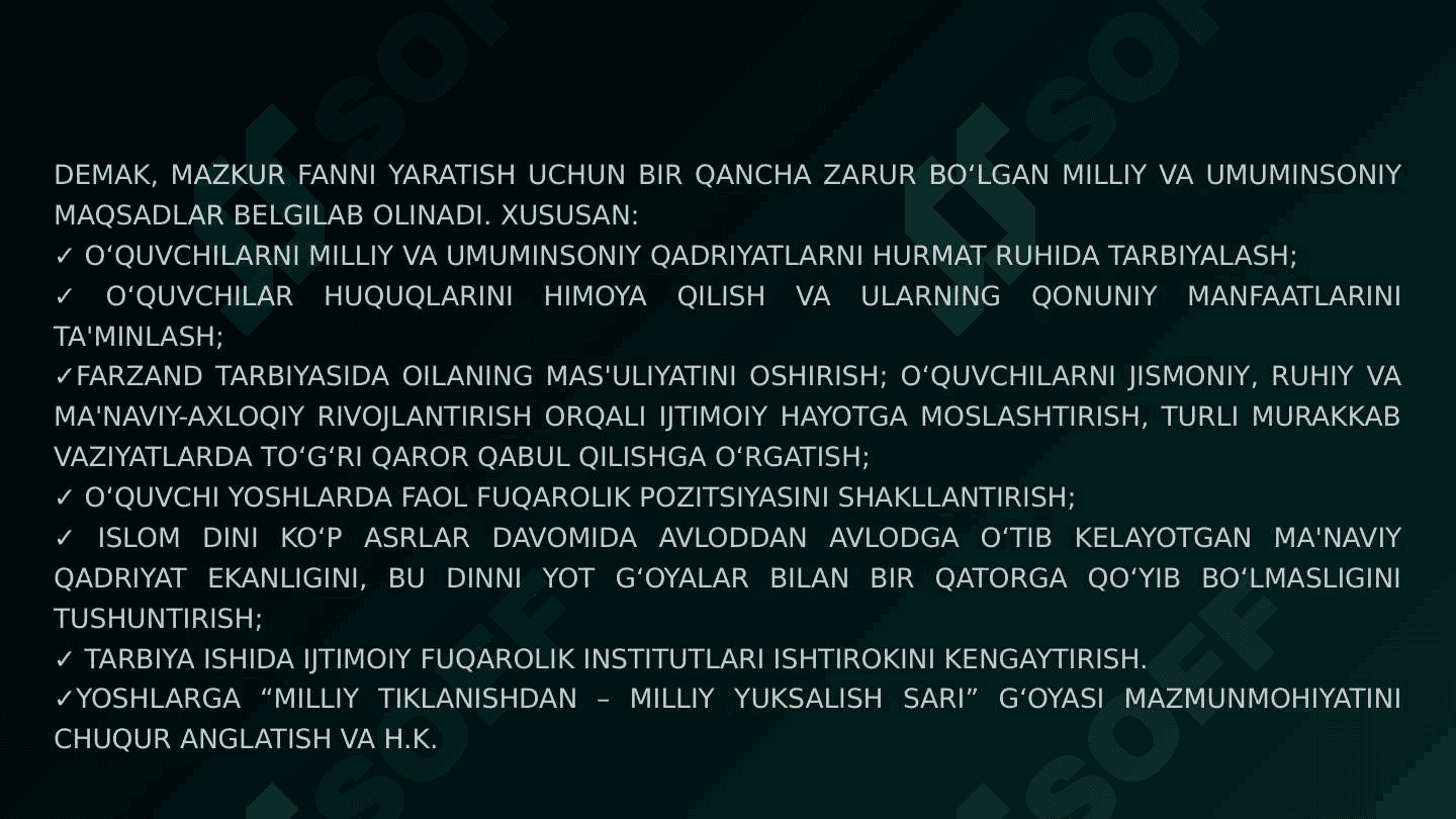 Umumta'lim maktablarida tarbiya fanini o'qitish shakllari 4