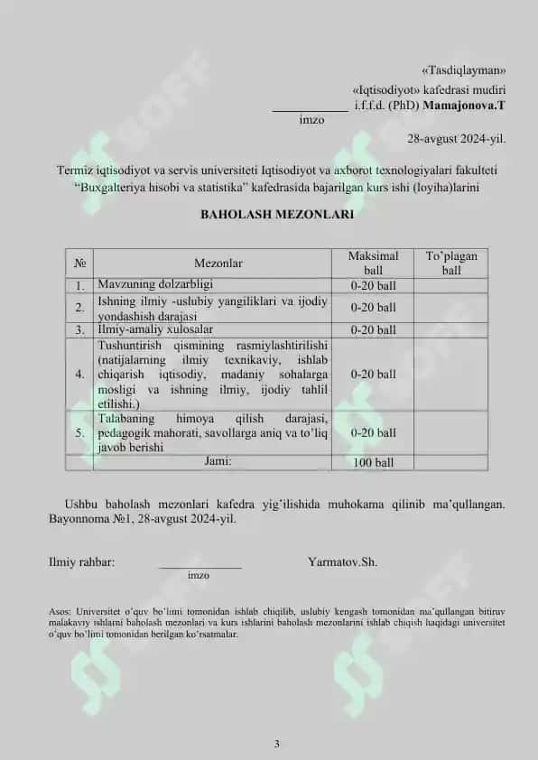 KURS ISHI O’zbekiston soliq siyosati 3