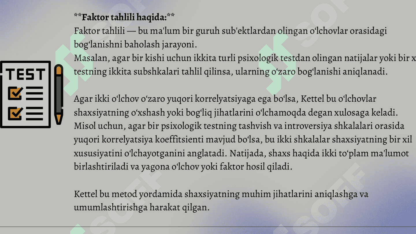 Shaxsning kognitiv nazariyalari 6