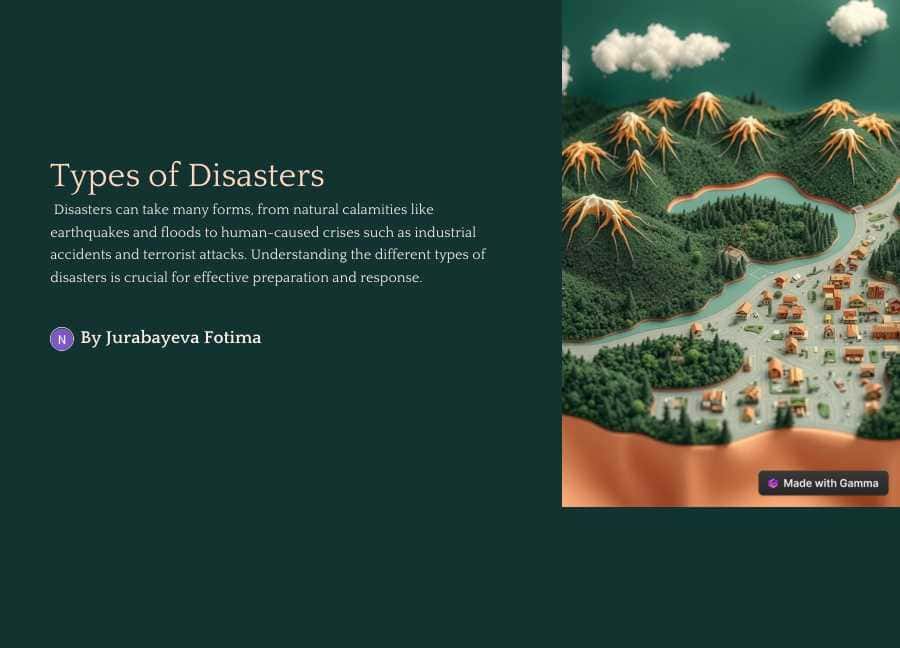 Types of disaster