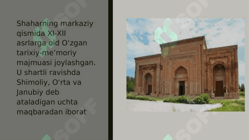 O’zgan me’moriy majmuasi 3