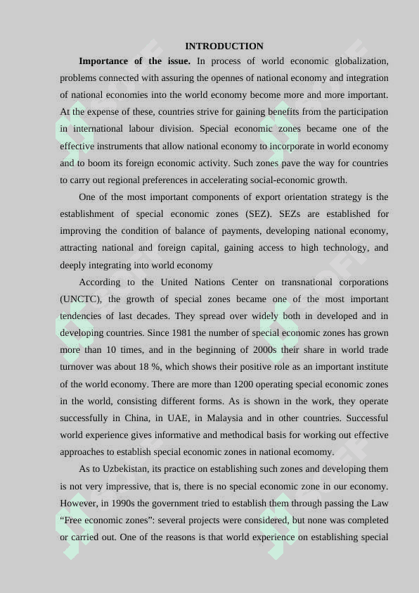 Special economic zones: modern forms and establishing them in Uzbekistan. 2