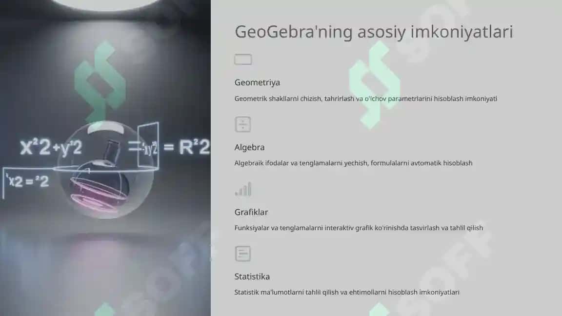 GeoGebra sayti va undan foydalanish 3