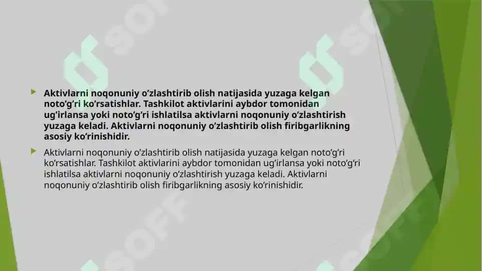 Auditorlik tekshiruvida firibgarlikni aniqlash 4