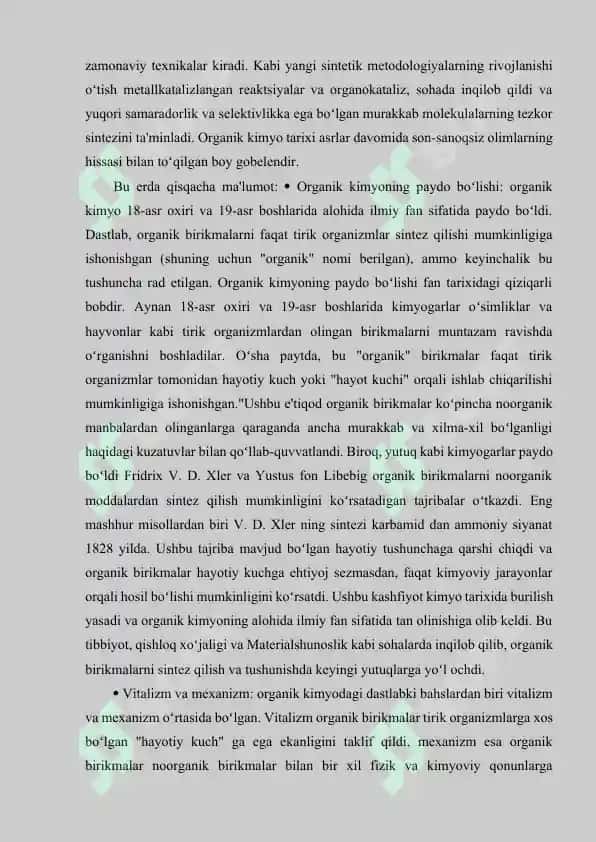 Organik kimyo 2