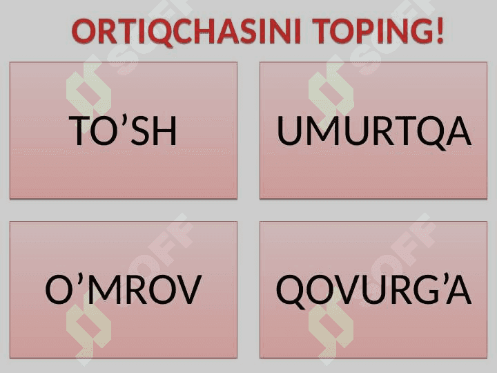8-SINF ORTIQCHASINI TOP 2