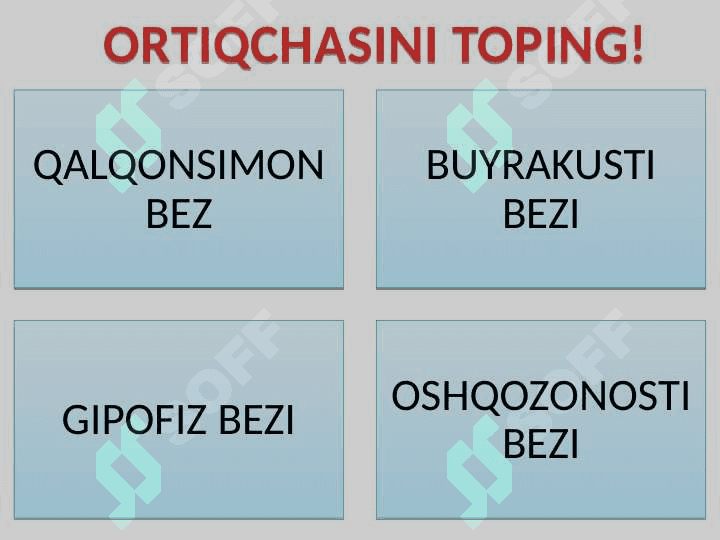 8-SINF ORTIQCHASINI TOP 8