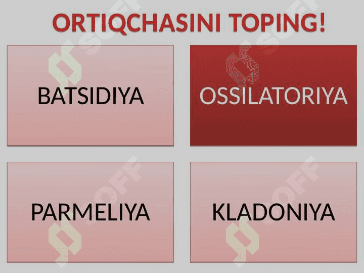 9-SINF ORTIQCHASINI TOP 3