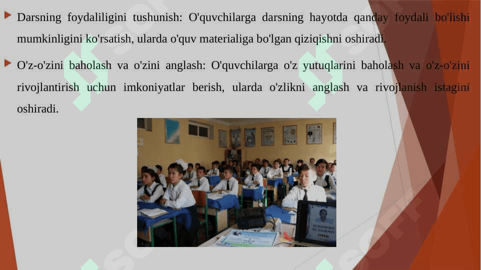 Darsda o'quvchilar faolligini oshirishning asosiy motivlari 5