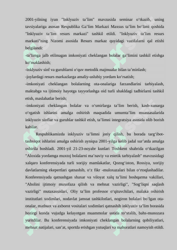 OʻZBEKISTONDA INKLYUZIV TAʼLIM 7