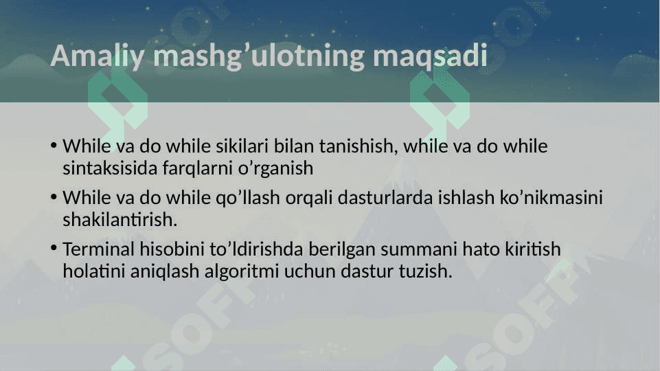 CC++ while va do while sikilari 2