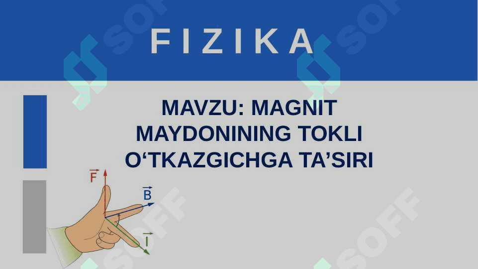 MAGNIT MAYDONINING TOKLI O‘TKAZGICHGA TA’SIRI 2