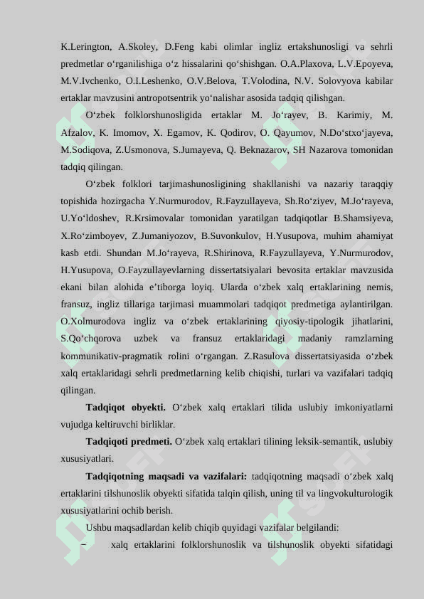 ЕRTAKLARNING TIL XUSUSIYATLARINI O‘RGANISHNING NAZARIY ASOSLARI 5