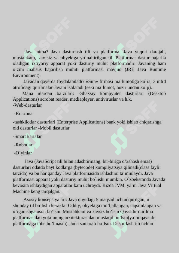 Pyhton va Java dasturlash tillarining qiyosiy tahlilini keltirish 5