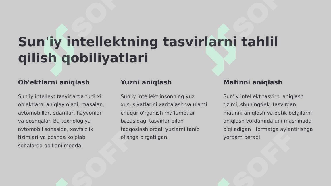 TASVIR MA’LUMOTLARIDA INFORMATIK BELGILARNI ANIQLASH. 3